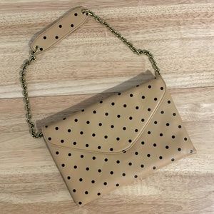 J. Crew Polka Dot Invitation Clutch Purse